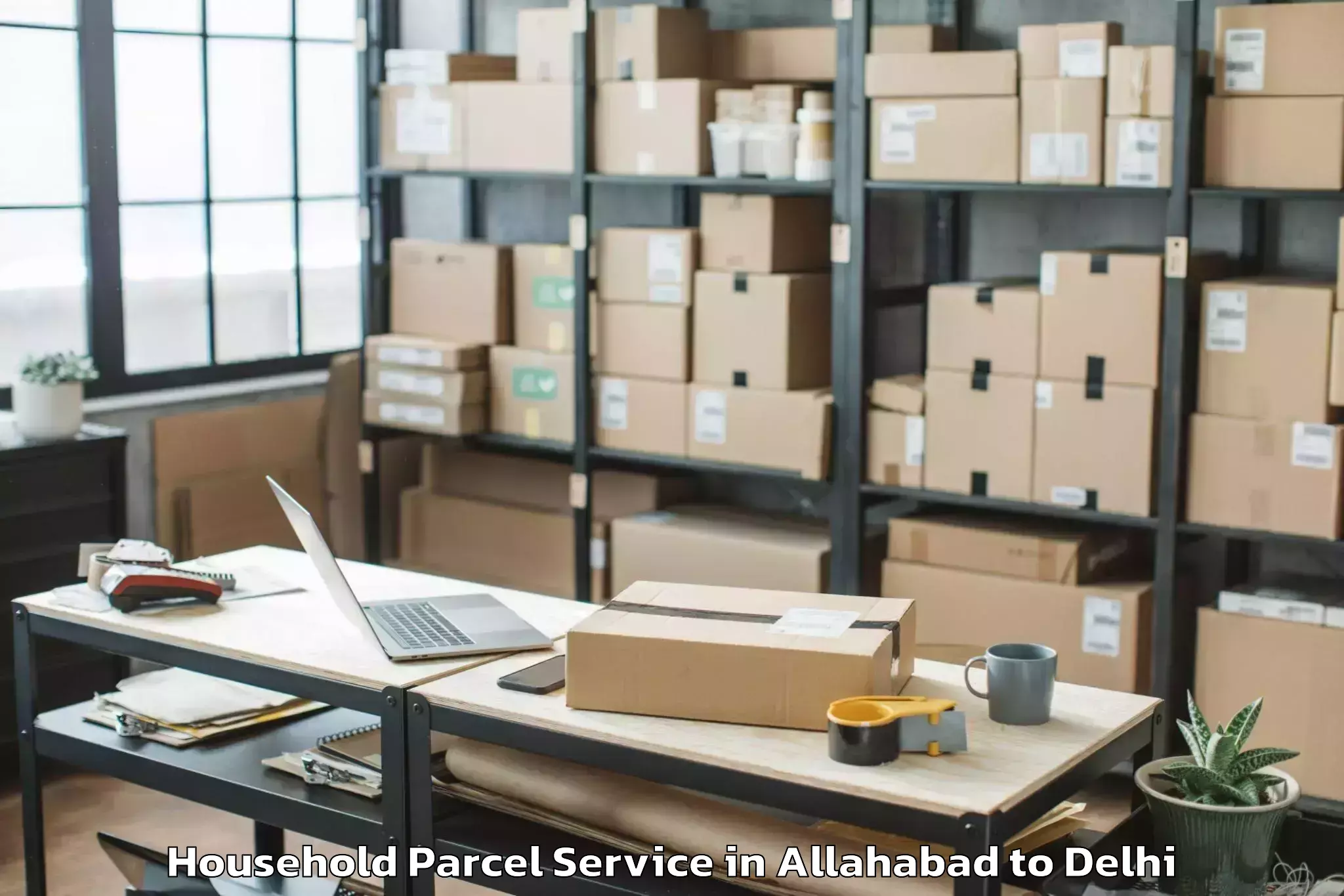 Book Allahabad to Mgf Metropolitan Mall Delhi Household Parcel